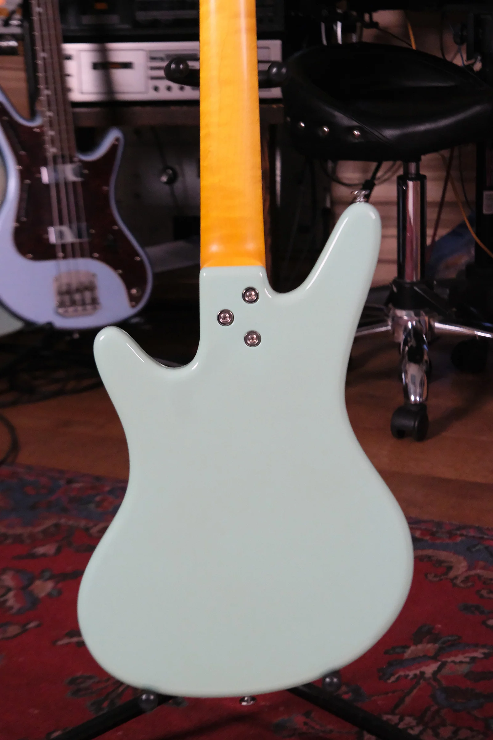 Acinonyx V Short Scale Bass Guitar - Surf Green - Image 3